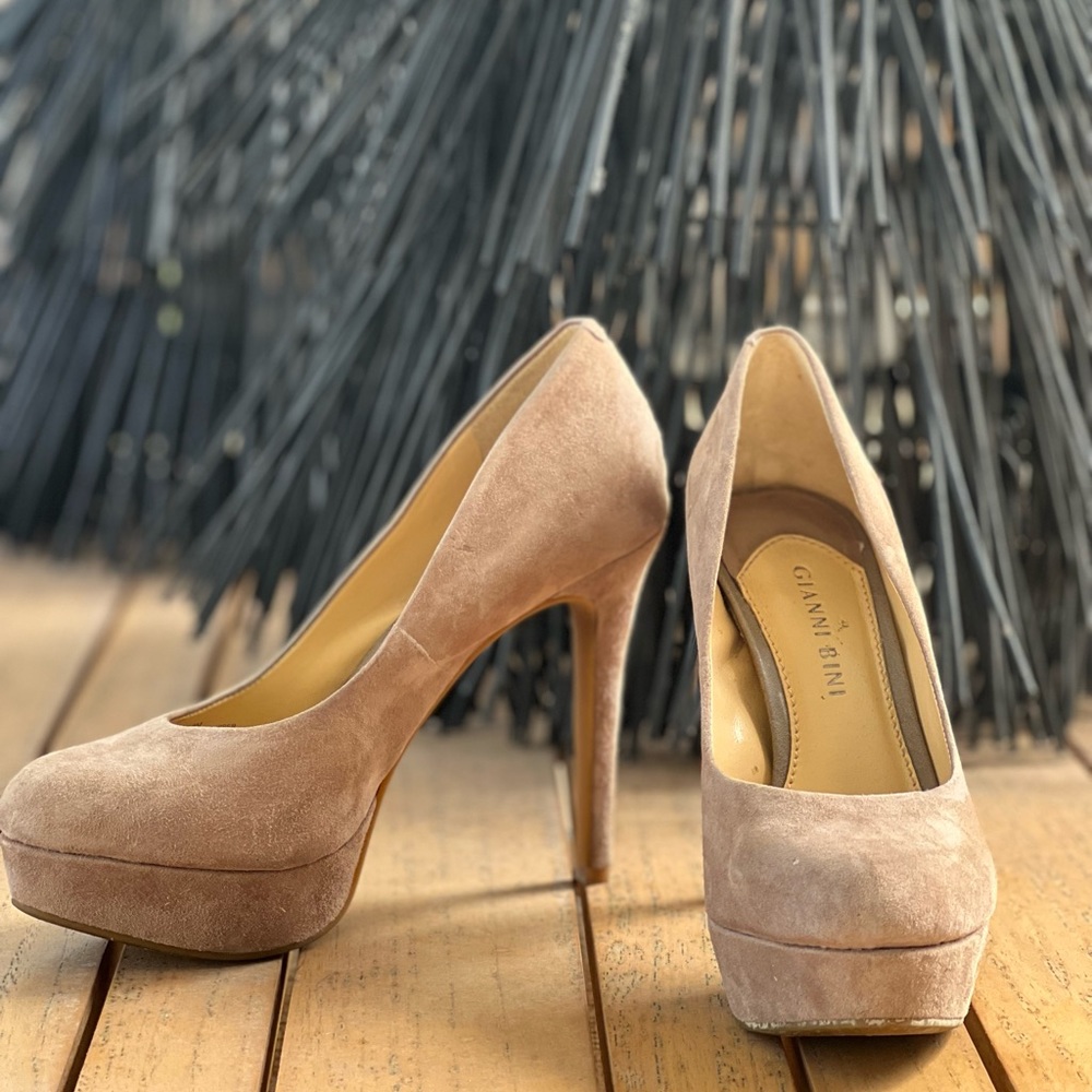 Suede Platform heels